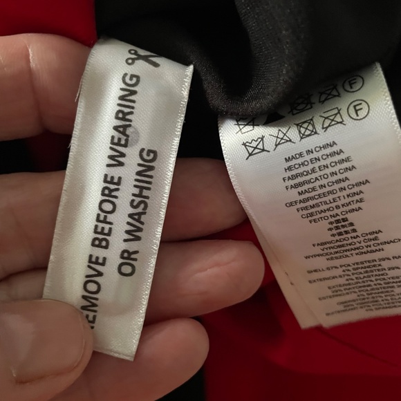 Michael Kors Studded Red & Black Ponte Dress - Picture 12 of 12